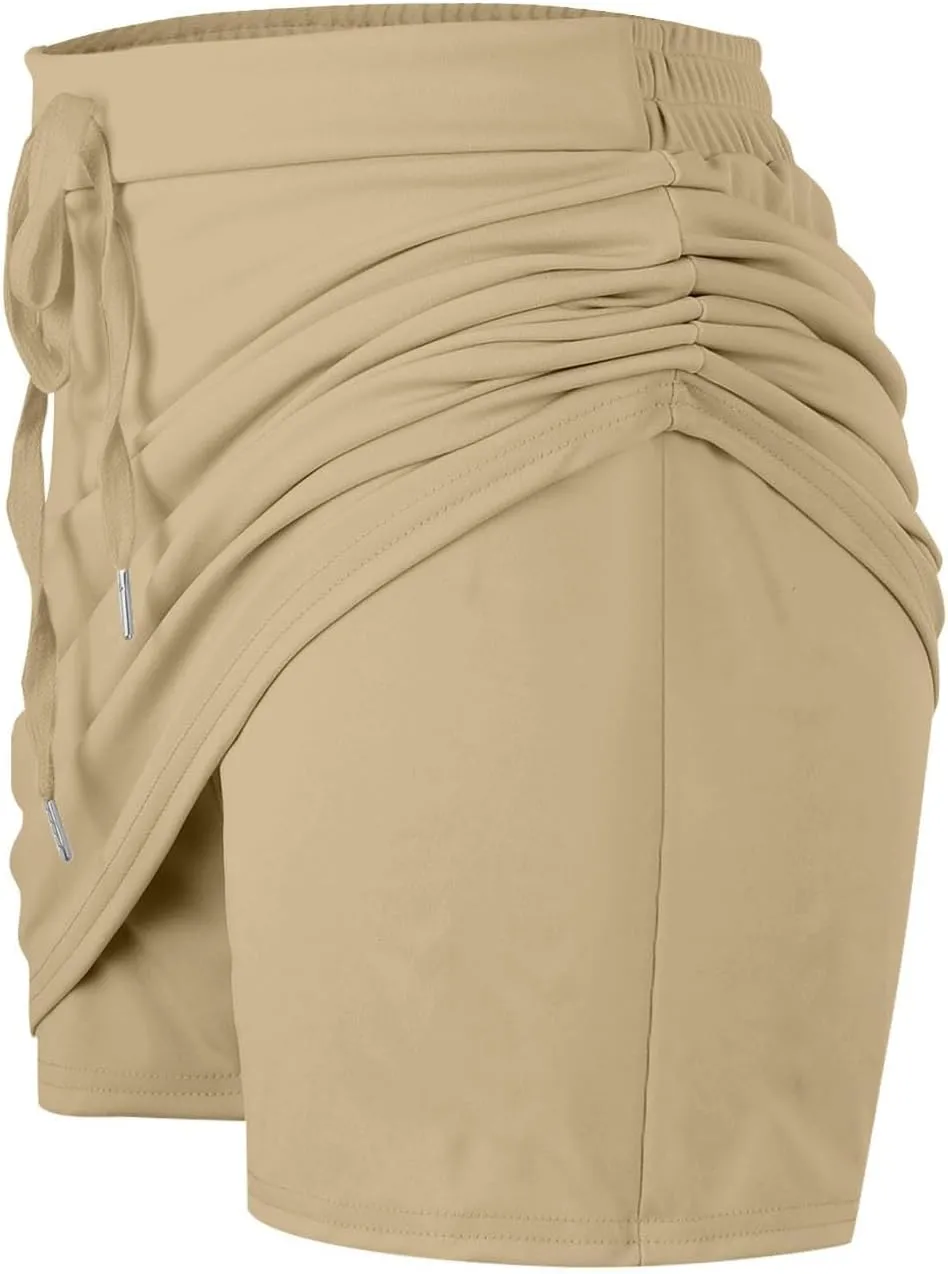 Golf Skirts for Woman with Pockets Silicone Grippers Tennis Skirt Inner Shorts Athletic Pickleball Running Skort