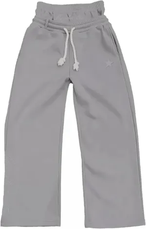 heyheyshine Double Waisted Sweatpants for Men Women Y2K Wide Leg Baggy Pants Drawstring Waist Pants Jogge Sweatpants