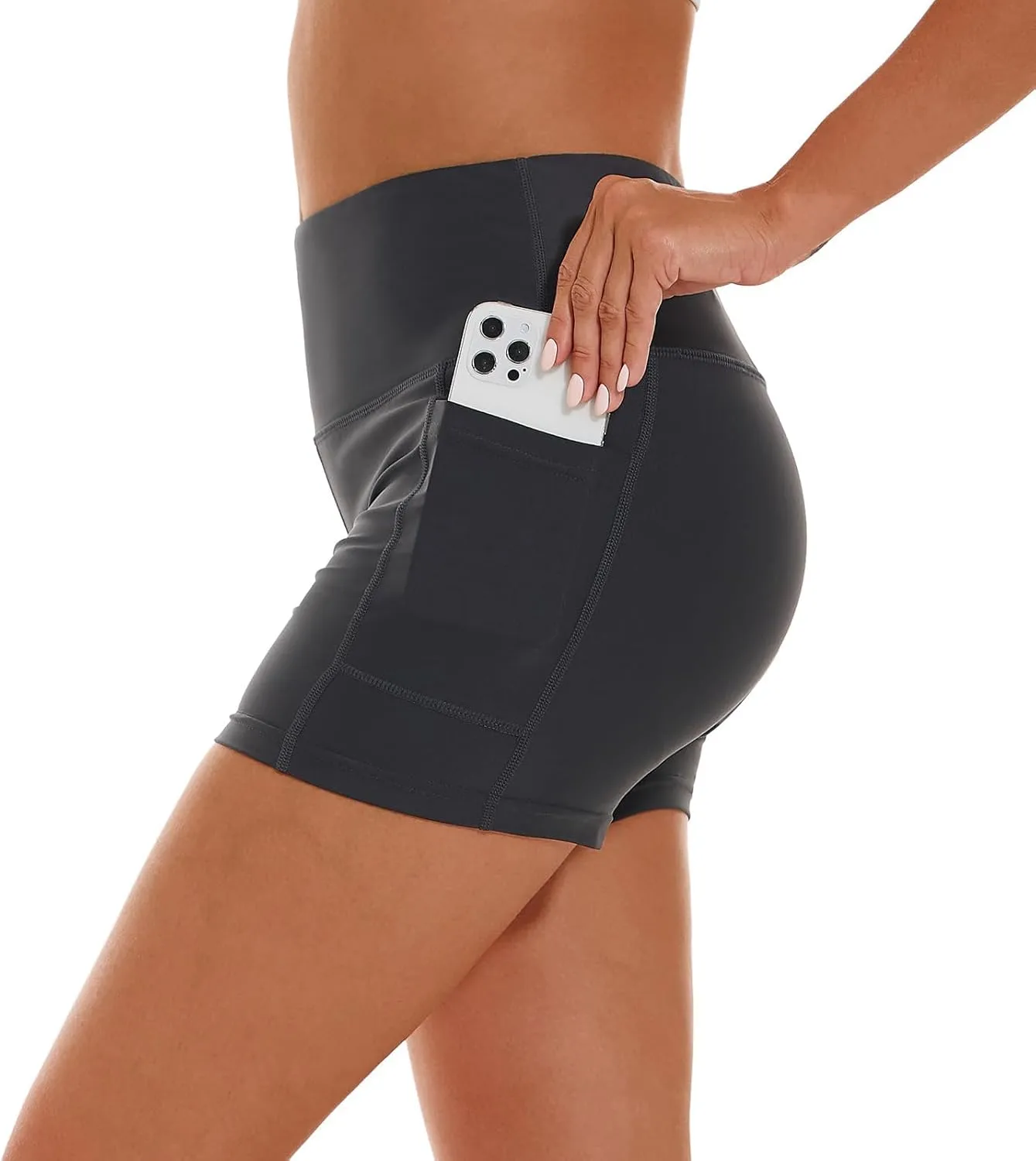 HODOSPORTS Women's 3''/5''/7''/9'' Swim Shorts UPF 50  High Waisted Board Shorts with Pockets Liner Quick Dry Swimsuit Bottom