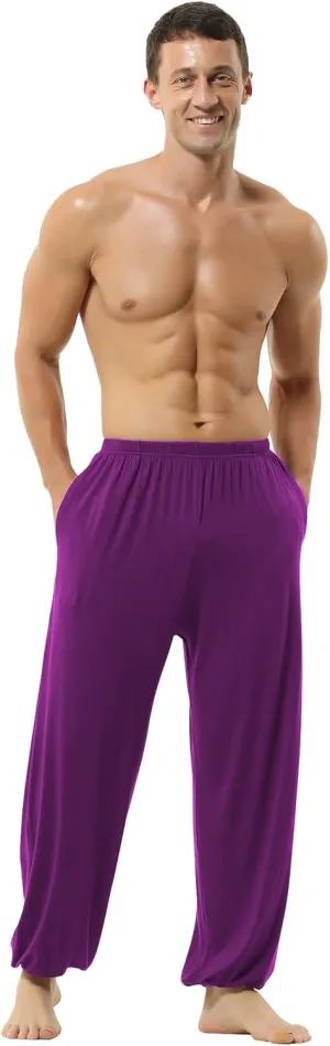 Hoerev Men Women Super Soft Yoga Pants Trousers Taiji Lounge Pant