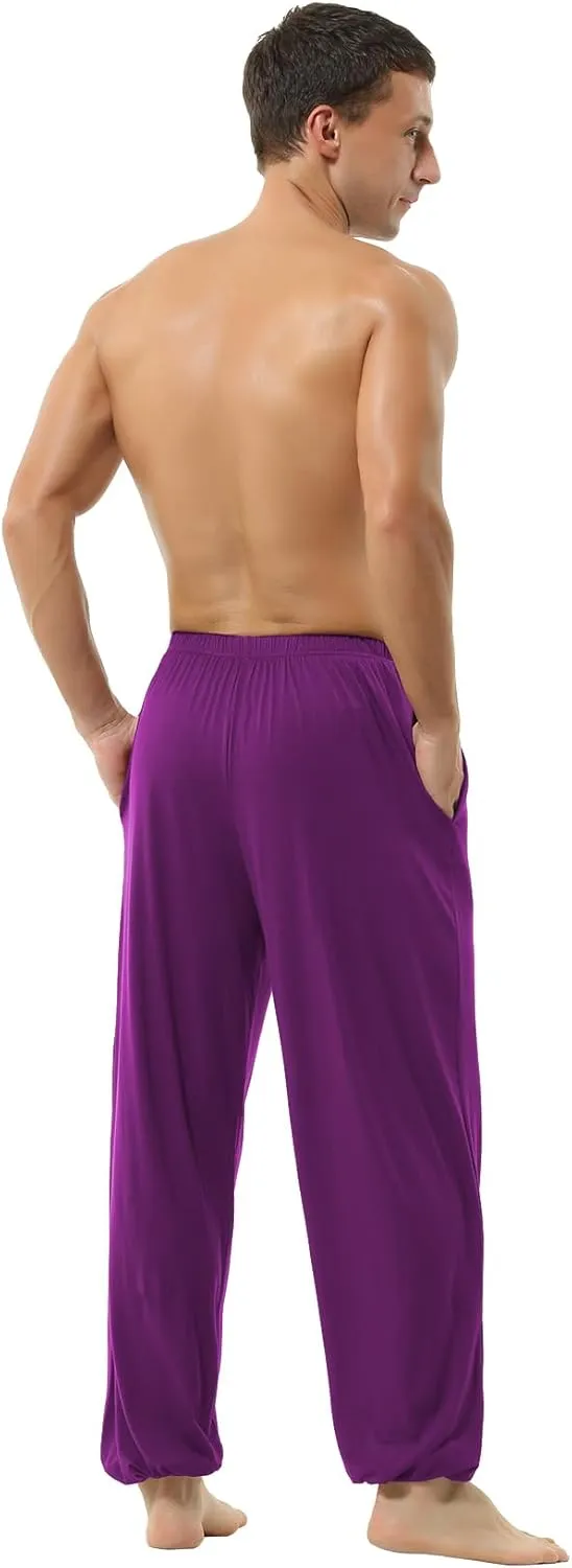 Hoerev Men Women Super Soft Yoga Pants Trousers Taiji Lounge Pant