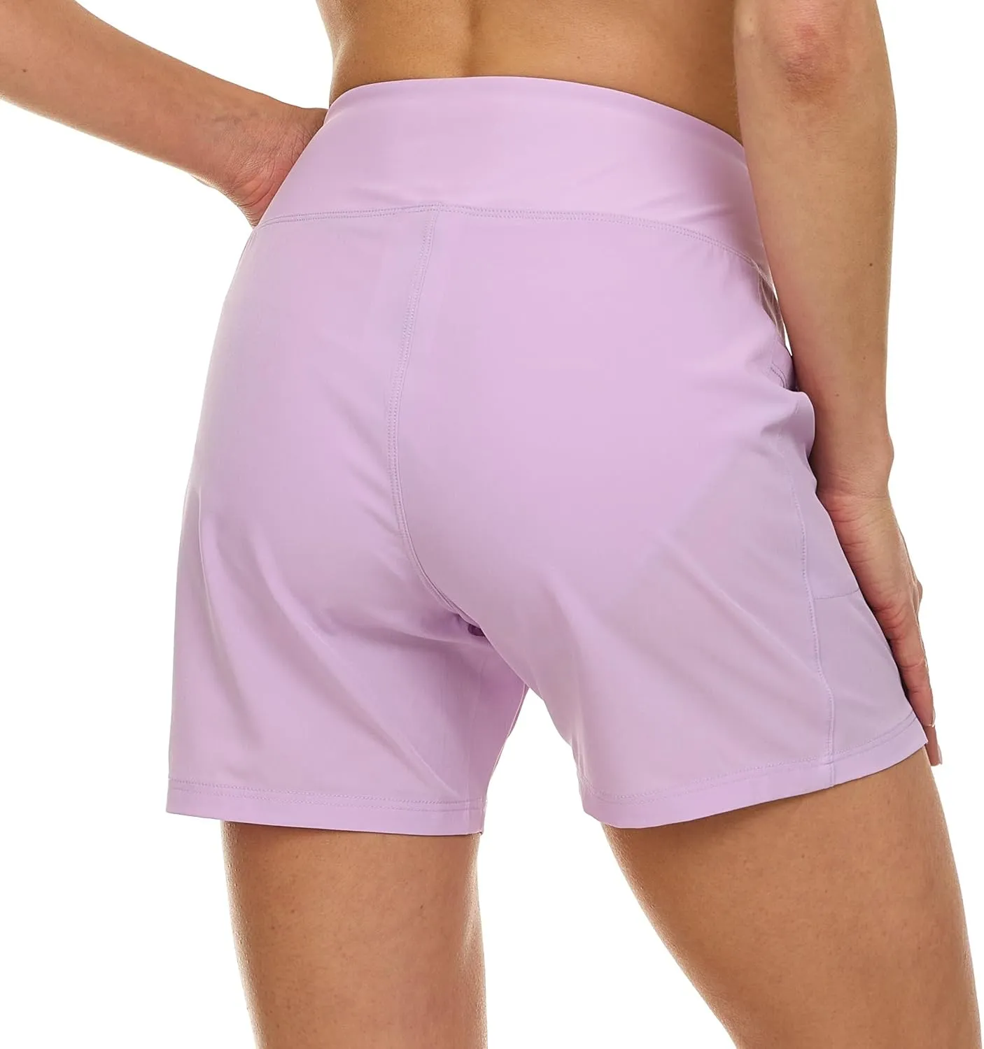 Hurley 5"/7" High Waisted Swim Shorts Women, Board Shorts with Pockets & Inner Liner, Quick Dry Swim Trunk, UPF 50 