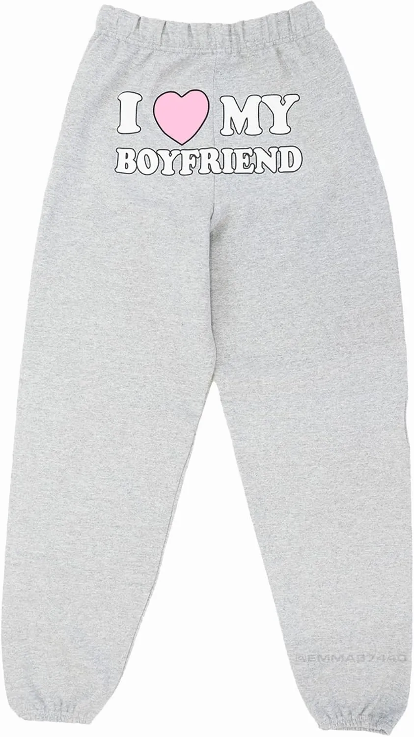 I Love My Boyfriend Sweatpants - Women's Sweatpants