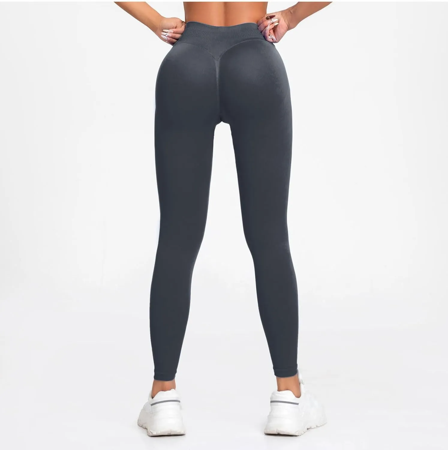 Impact Leggings Low Waist Seamless Yoga Pants for Workout, Gym, Fitness