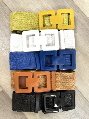 Iris Buckle Stretch Belt
