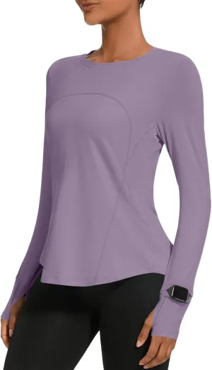 Ivicoer Women's Sun Shirt UPF 50  Long Sleeve UV Protection Shirts Lightweight Workout Tops SPF Outdoor Hiking Clothing