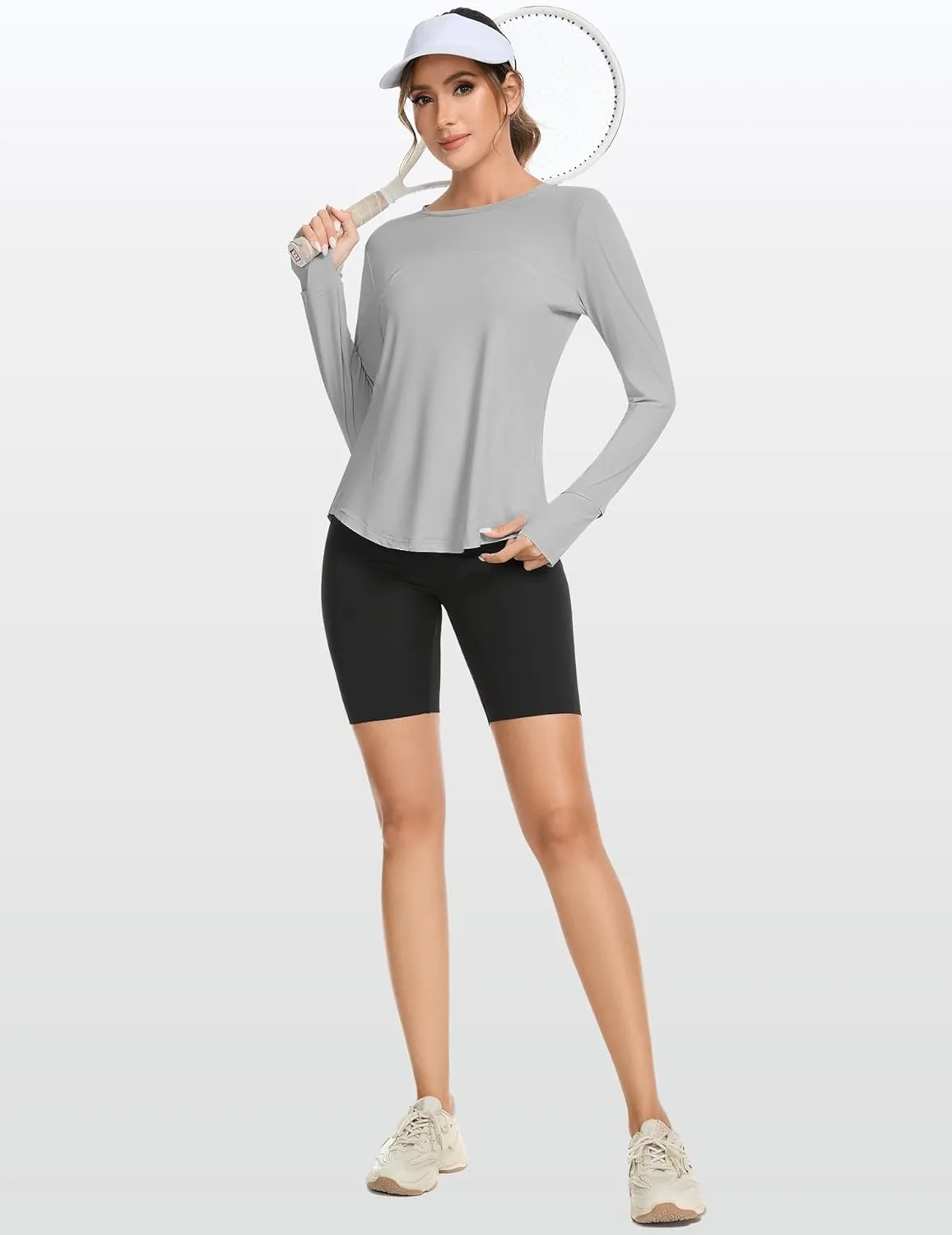 Ivicoer Women's Sun Shirt UPF 50  Long Sleeve UV Protection Shirts Lightweight Workout Tops SPF Outdoor Hiking Clothing