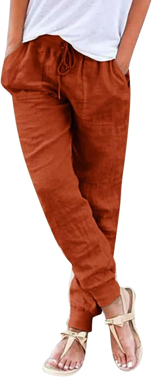 Jeans for Women Wide Leg Jean Sweatpants Women Linen Pants Women high Waisted Petite Baggy Black Work Pants for Women Favorite 70s Palazzo Palazzo Women's Leggings with Pockets Cotton Capri