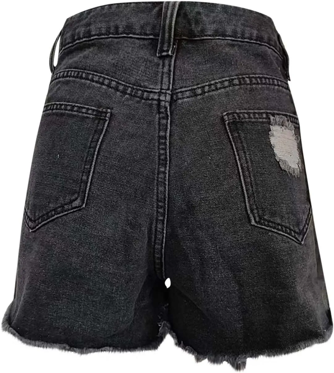 Jeans Shorts for Women High Waisted Distressed Stretchy Y2k Streetwear Cut Off Summer Hot Shorts Denim with Pockets