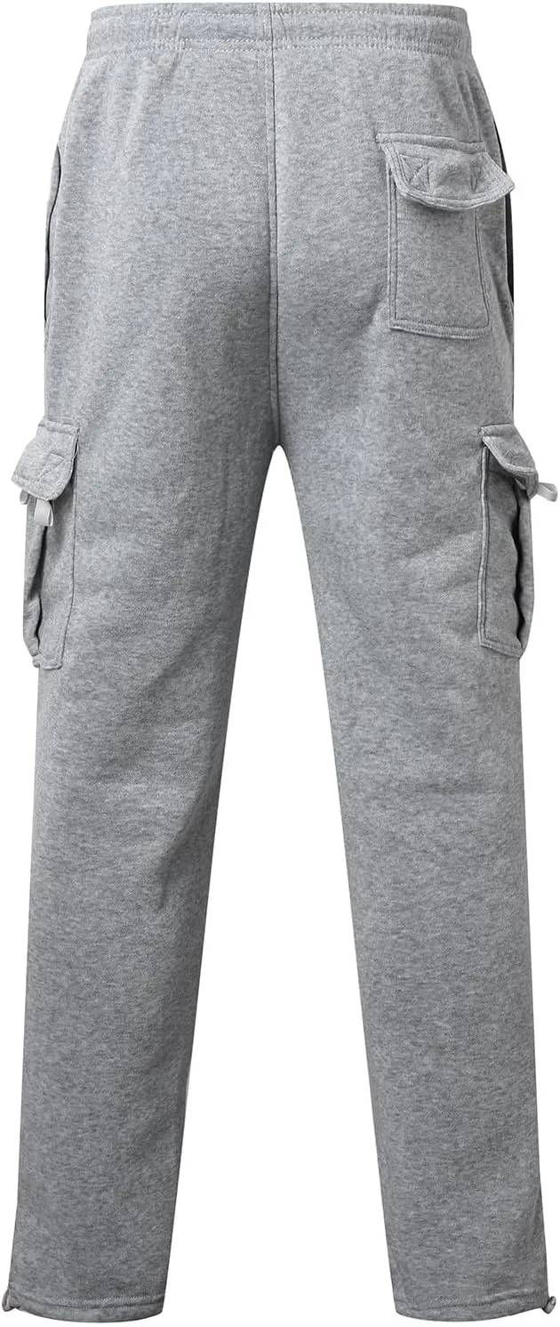 Joggers for Men Casual Solid Pants Leggings Trousers Tooling Multi-Pocket Men's Color Men's Pants Slim Fit Track