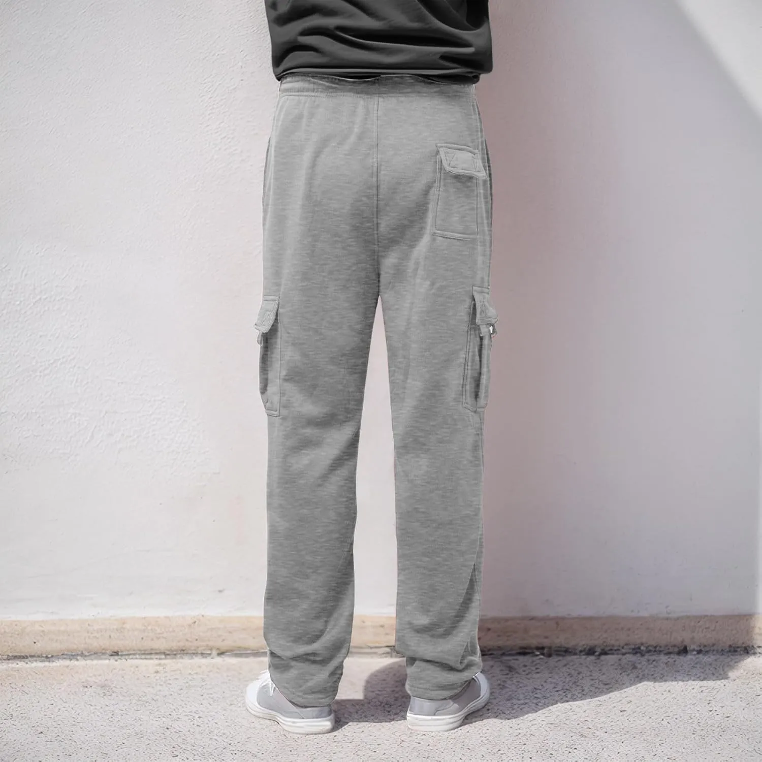 Joggers for Men Casual Solid Pants Leggings Trousers Tooling Multi-Pocket Men's Color Men's Pants Slim Fit Track
