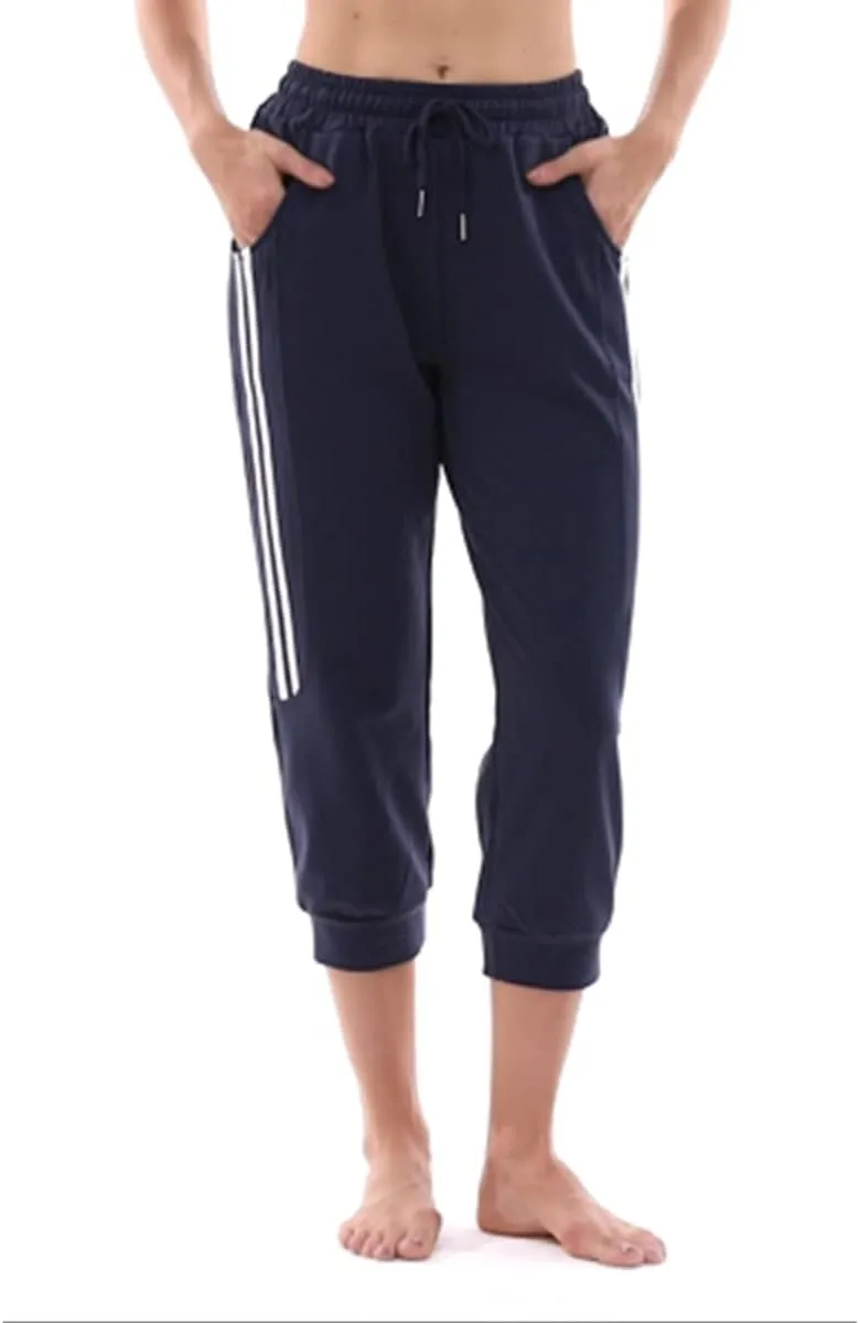 KaiDi Women's Capri Sweatpants - Casual Capri Pants with Pockets, Drawstring Workout Sweatpants for Yoga