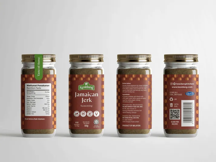 Kesidang Seasoning 50g Jar: Jamaican Jerk
