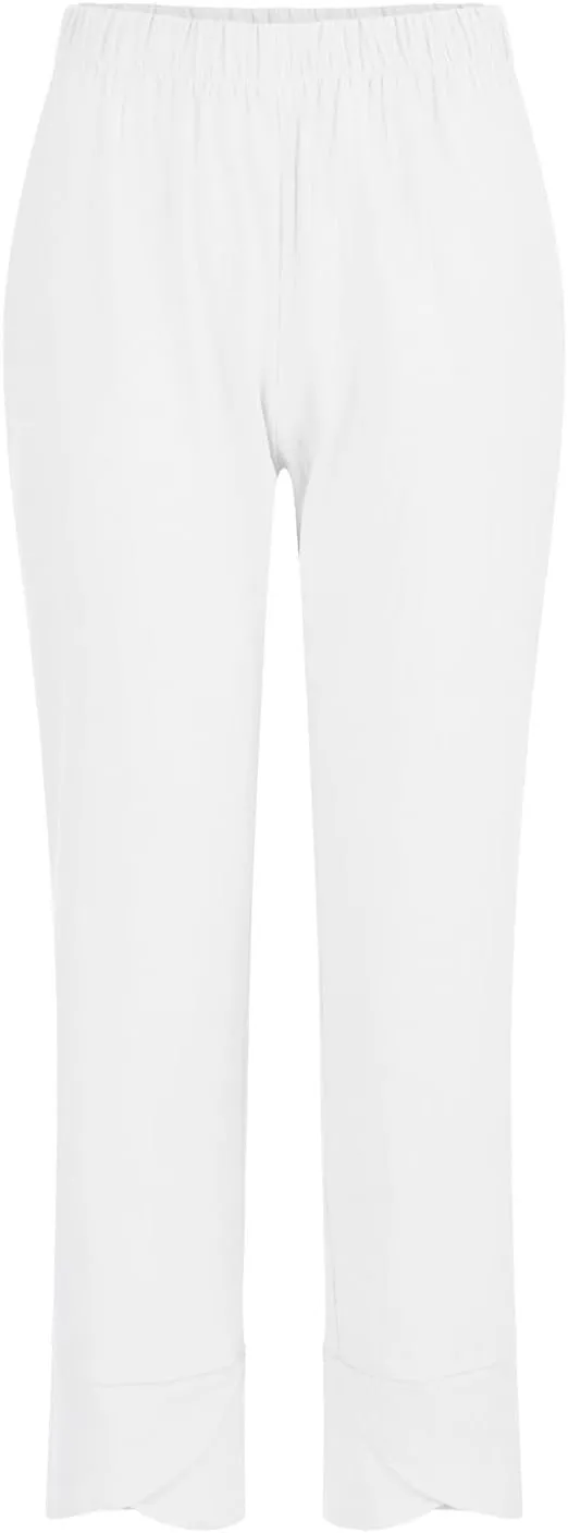 Lady Trouser Pant Summer Pants High Casual Waist Long Solid Cotton Pants 70s Pants Women Sexy Lounging