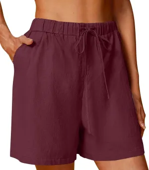 LCMTWX Khaki Women's Athletic Hiking Quick Shorts