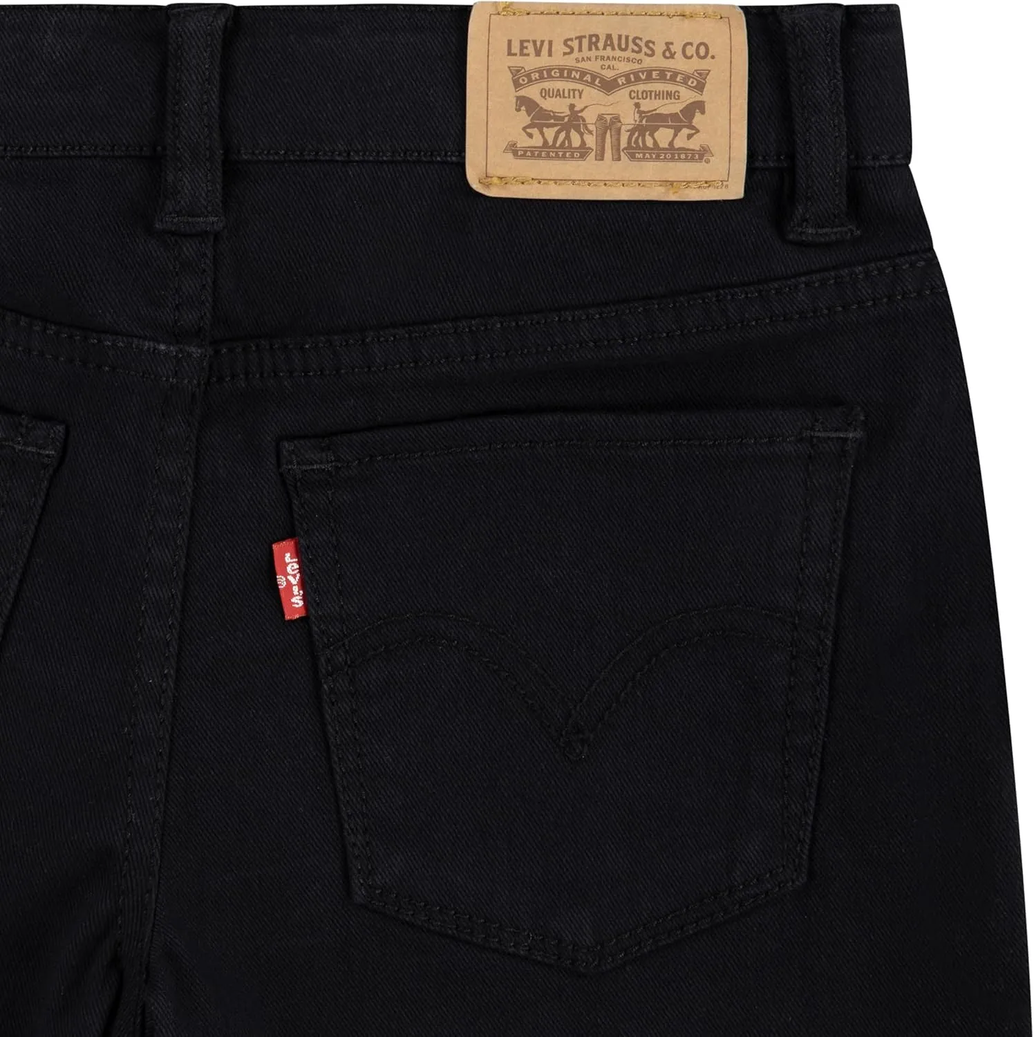 Levi's Girls' Girlfriend Fit Denim Shorty Shorts