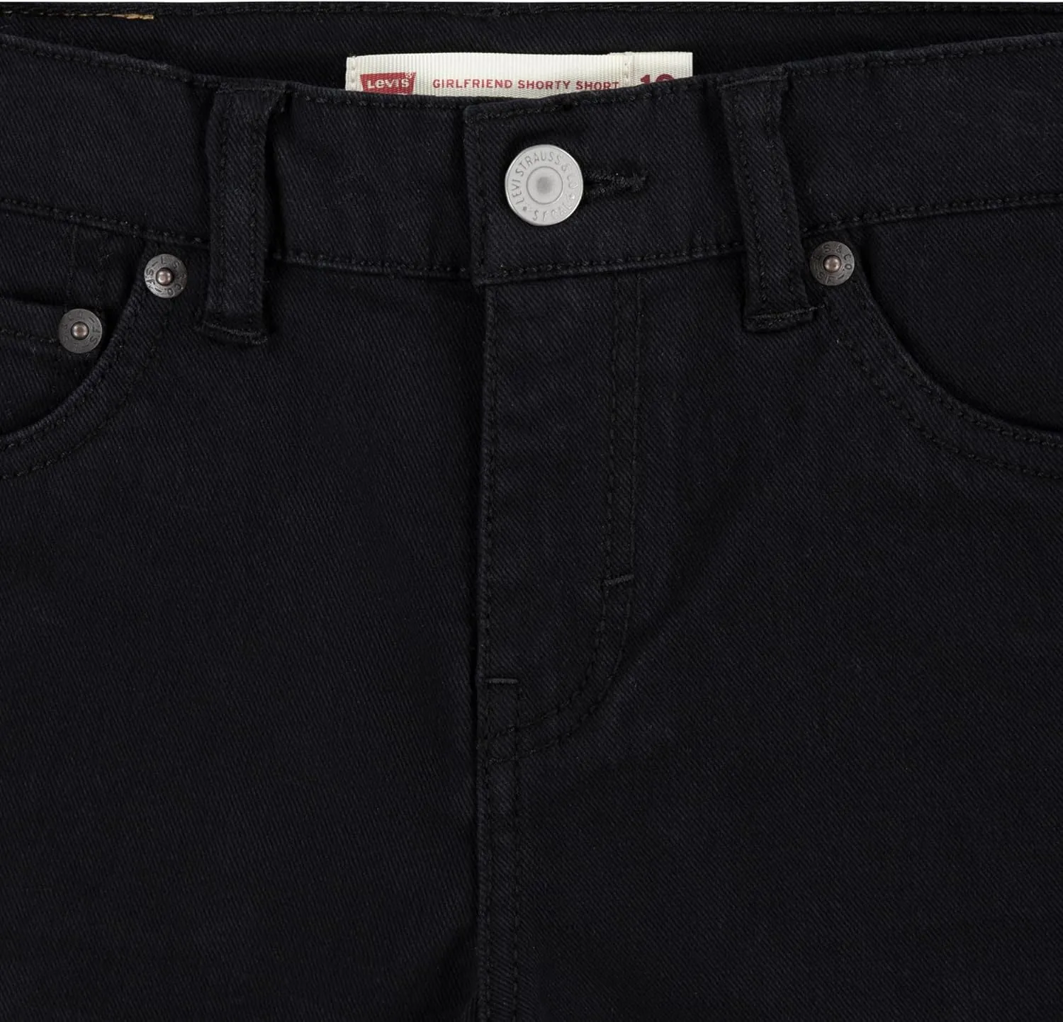 Levi's Girls' Girlfriend Fit Denim Shorty Shorts