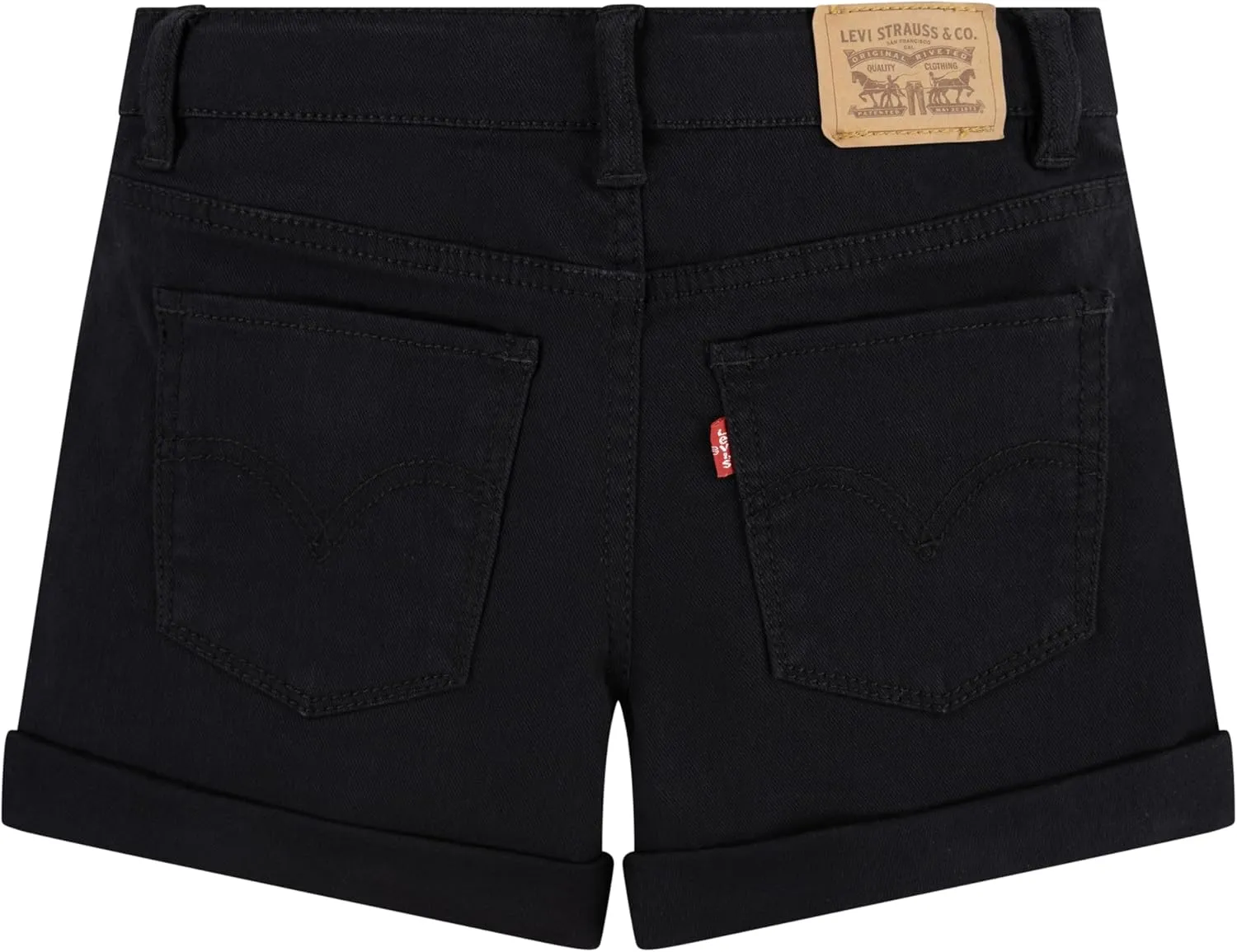 Levi's Girls' Girlfriend Fit Denim Shorty Shorts