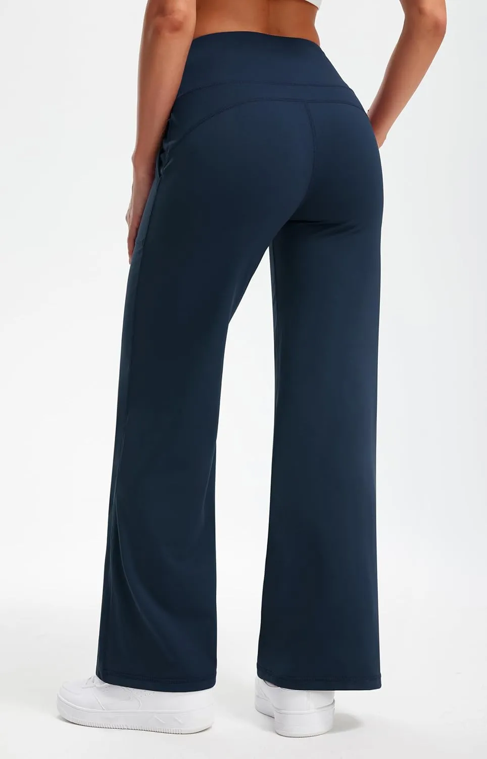 Libin Yoga Pants Women Wide Leg Pants 29"/31" High Waist Comfy Stretch Casual Loose Track Sweatpants Women with Pockets
