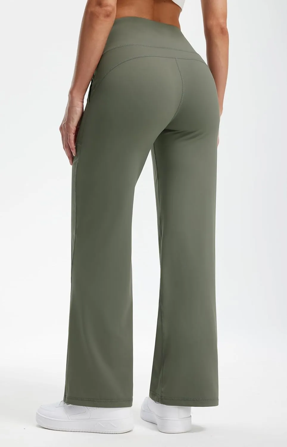 Libin Yoga Pants Women Wide Leg Pants 29"/31" High Waist Comfy Stretch Casual Loose Track Sweatpants Women with Pockets