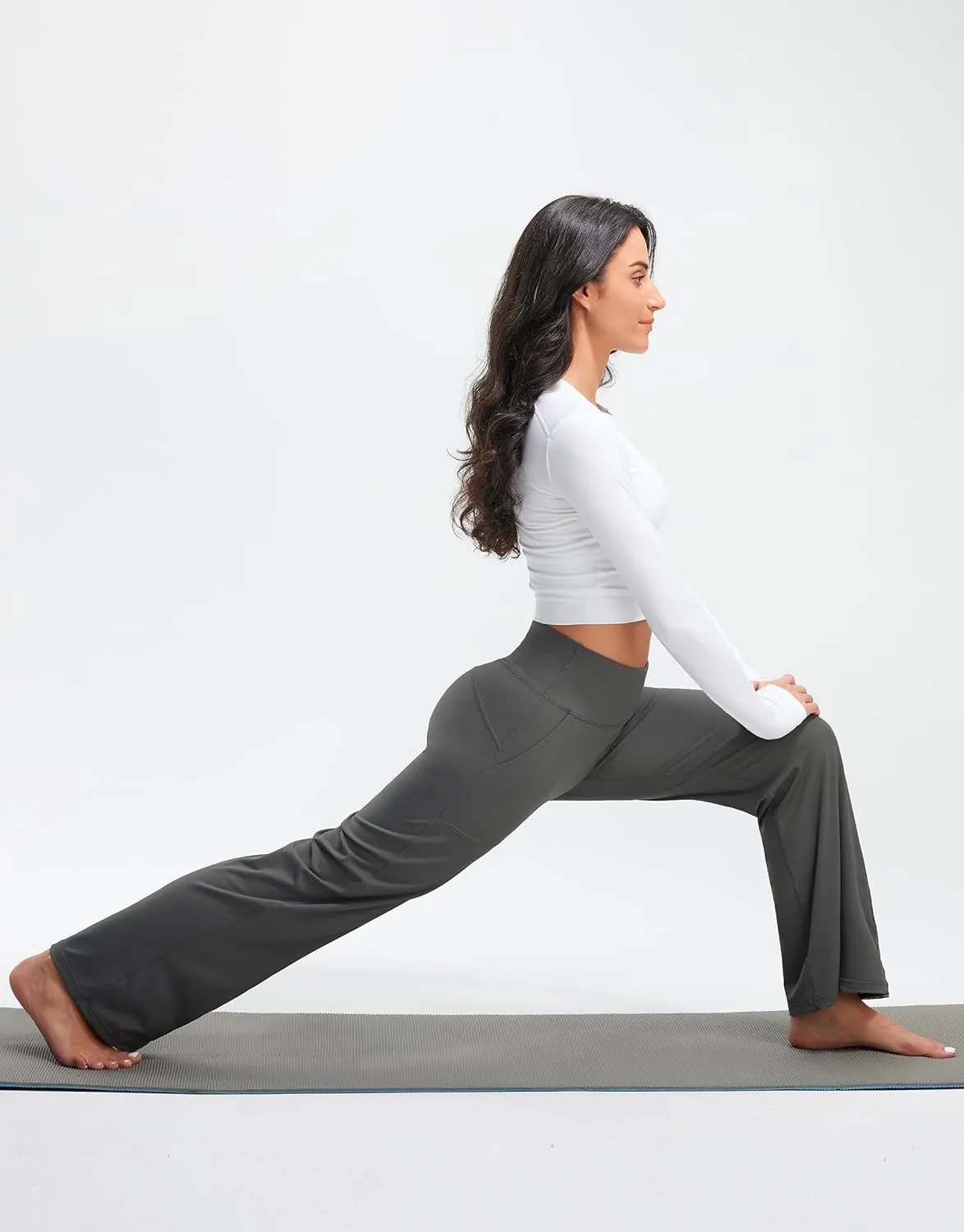 Libin Yoga Pants Women Wide Leg Pants 29"/31" High Waist Comfy Stretch Casual Loose Track Sweatpants Women with Pockets