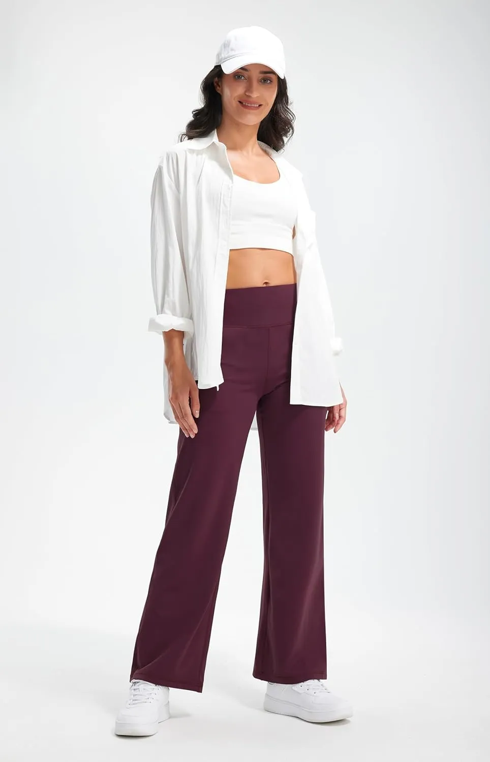 Libin Yoga Pants Women Wide Leg Pants 29"/31" High Waist Comfy Stretch Casual Loose Track Sweatpants Women with Pockets