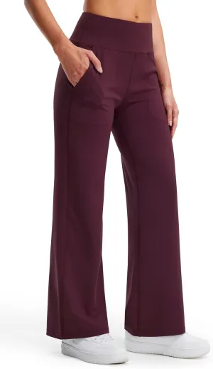 Libin Yoga Pants Women Wide Leg Pants 29"/31" High Waist Comfy Stretch Casual Loose Track Sweatpants Women with Pockets