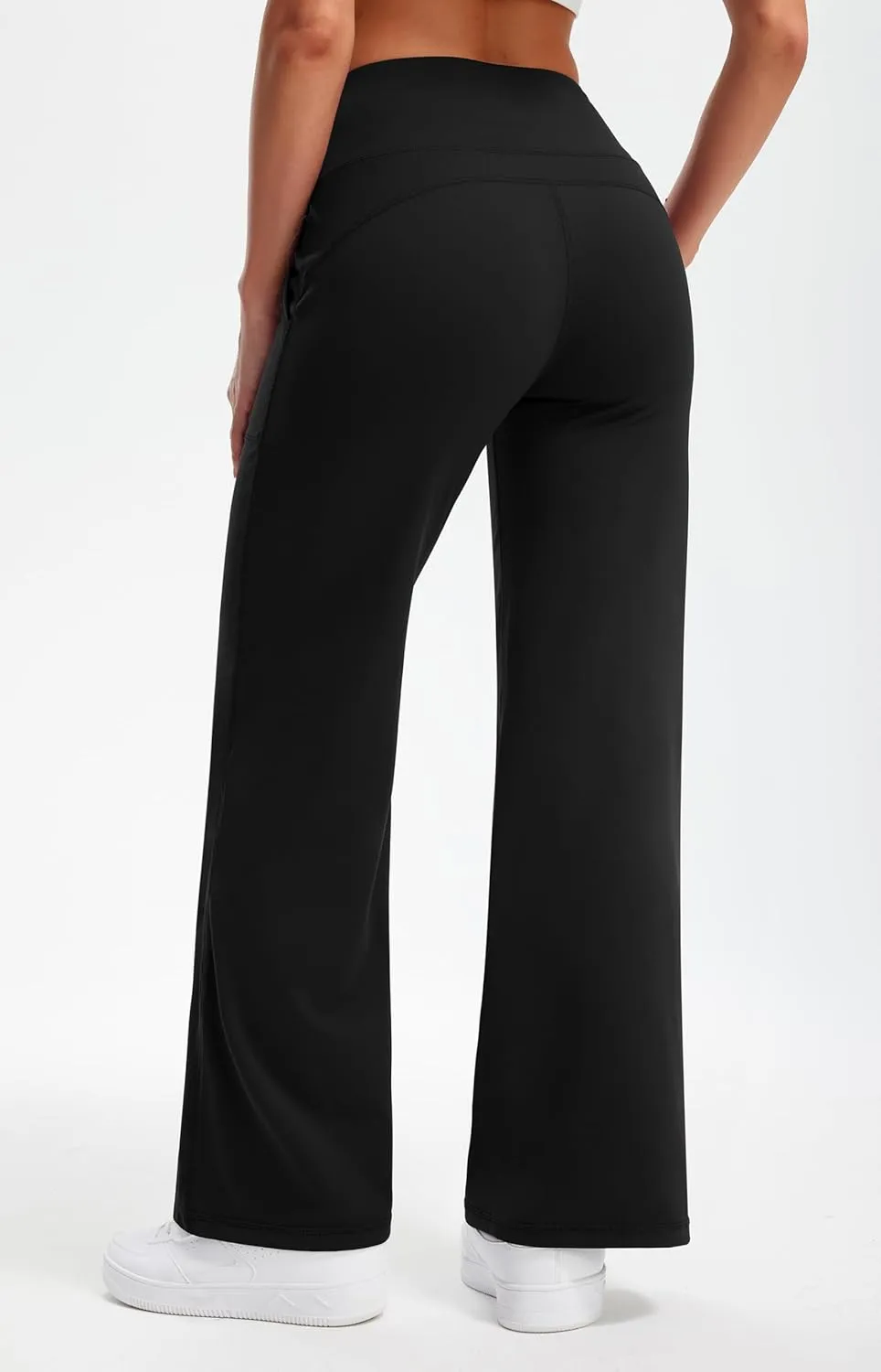 Libin Yoga Pants Women Wide Leg Pants 29"/31" High Waist Comfy Stretch Casual Loose Track Sweatpants Women with Pockets