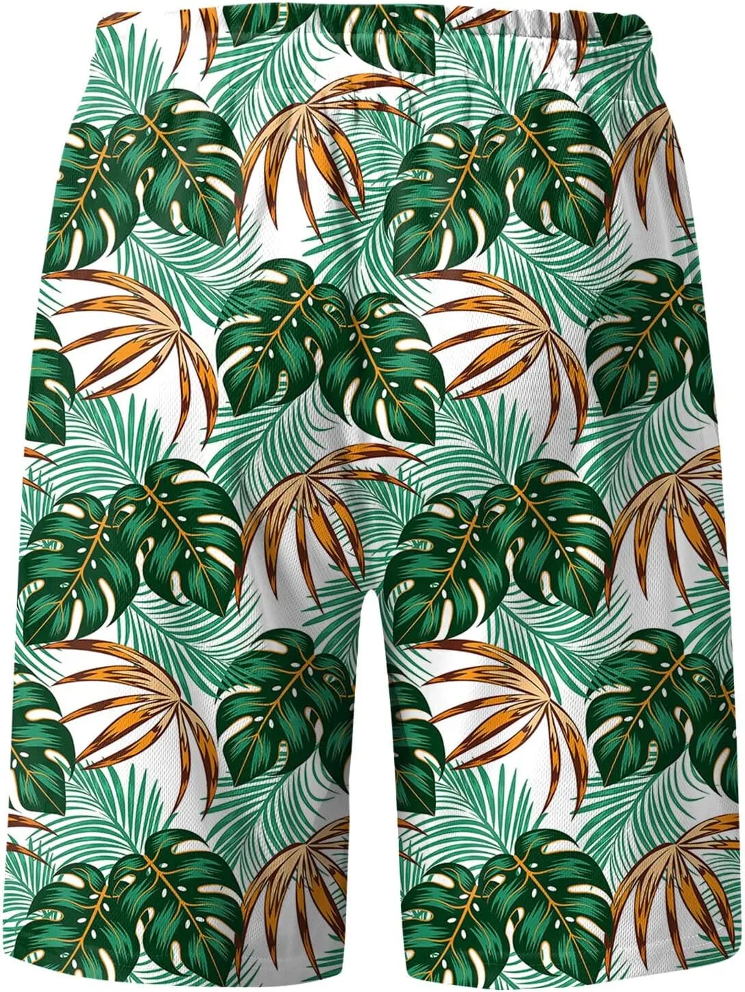 Men Denim Shorts and Fitness Sports Plus Size Five Quick Drying Beach Pants Shorts Leopard Print for Men Mens