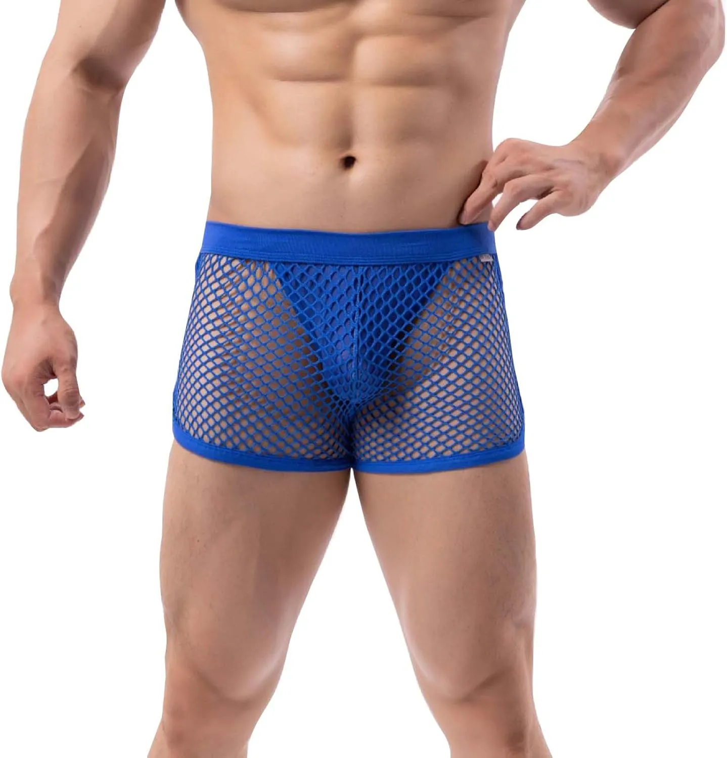 Men's Fashion Design Sexy Style Mesh Personality Shorts