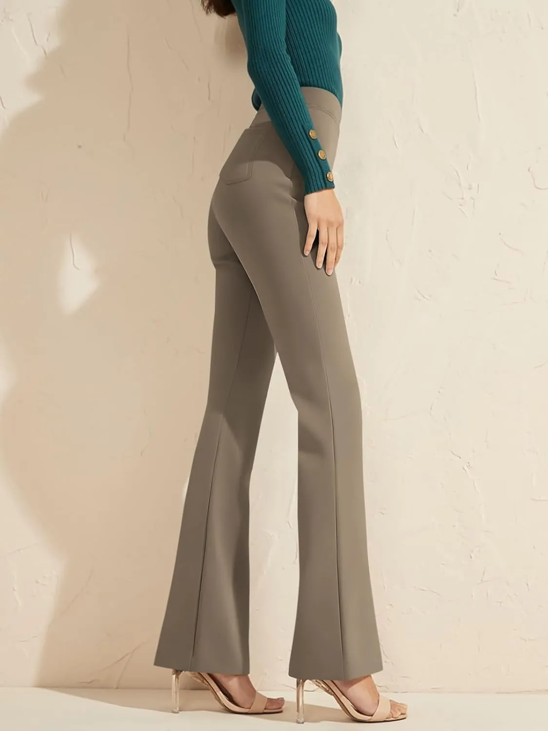 NIMIN Womens Dress Pants High Waisted Flare Casual Slacks for Women Stretchy Boot Cut Work Trousers with Pockets 2025