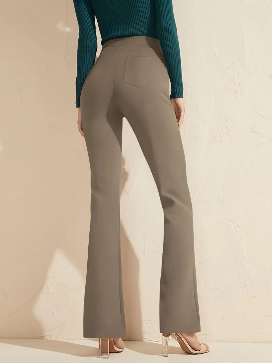 NIMIN Womens Dress Pants High Waisted Flare Casual Slacks for Women Stretchy Boot Cut Work Trousers with Pockets 2025