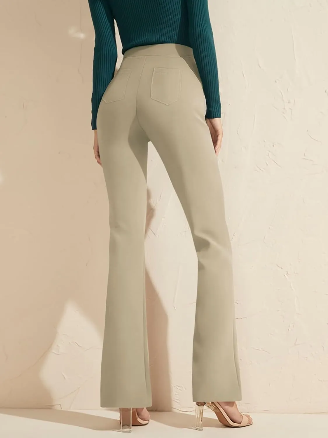 NIMIN Womens Dress Pants High Waisted Flare Casual Slacks for Women Stretchy Boot Cut Work Trousers with Pockets 2025