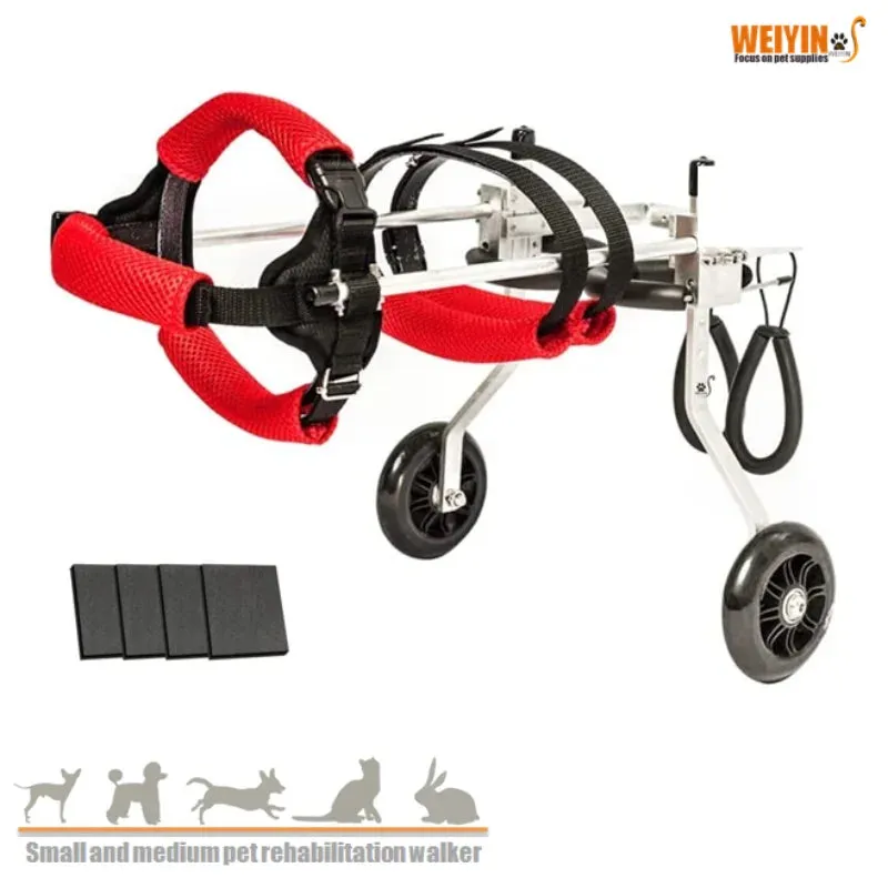 Pet Wheelchair for Small & Medium Dogs - Rear Limb Mobility Aid Cart