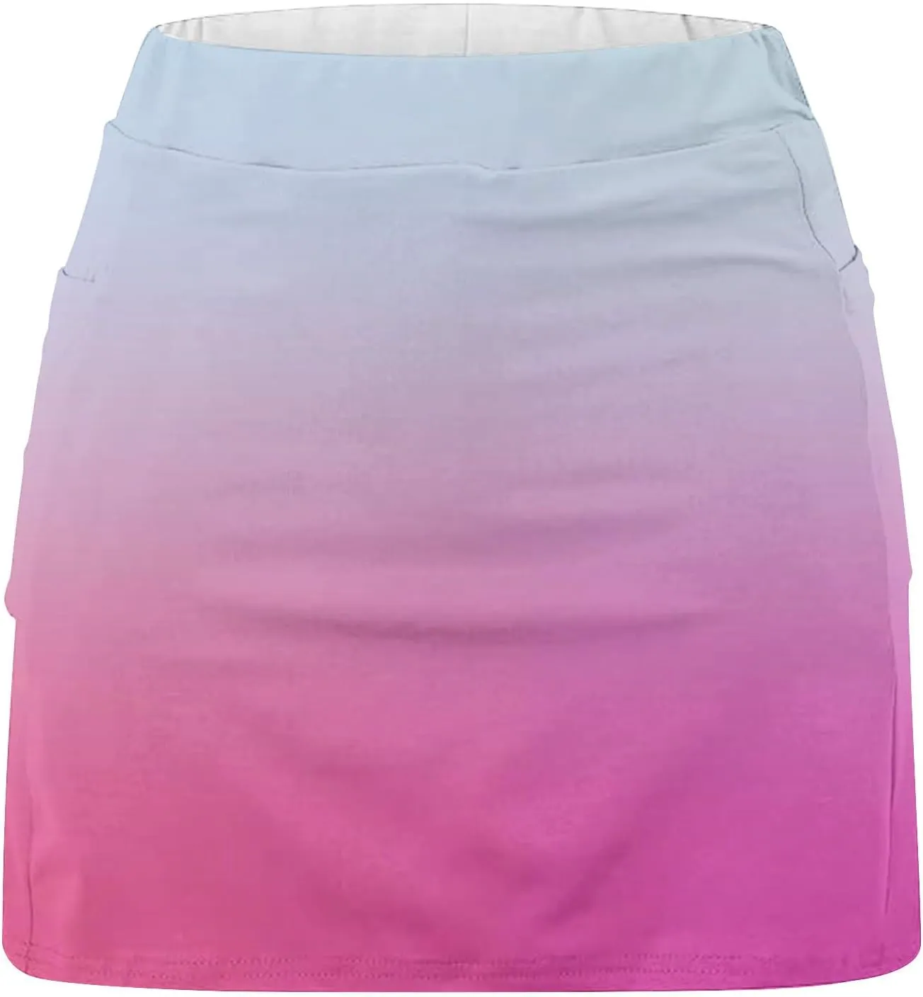Plus Size Skorts for Women Built-in Shorts High Waist Workout Tennis Skirts 2025 Trendy Tie-Dye Print Athletic Shorts