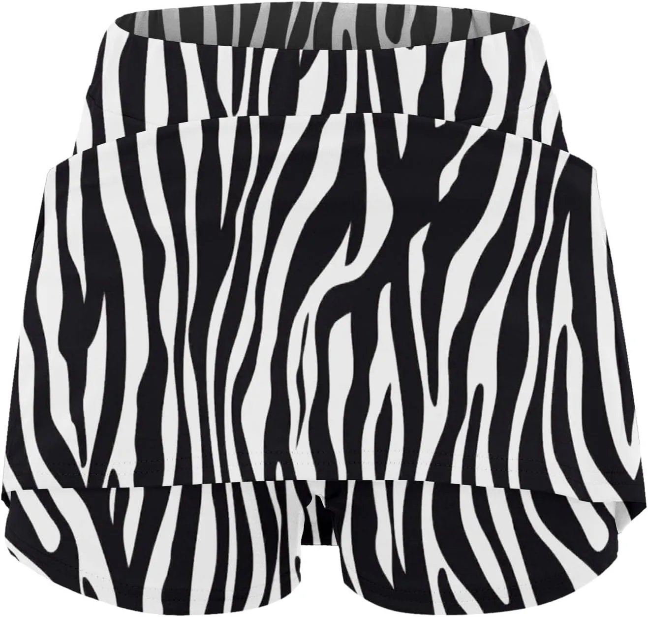 Plus Size Skorts for Women Tummy Control High Waisted Athletic Tennis Golf Skirt with Shorts Pockets Lightweight Biker Shorts
