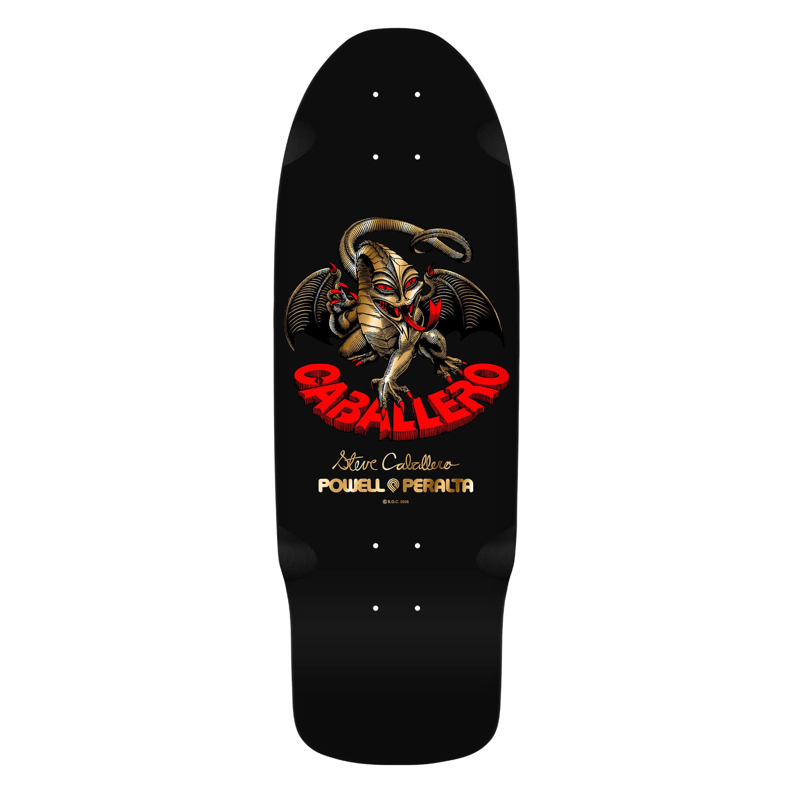 Powell Peralta Bones Brigade Series 16 Steve Caballero Cab Dragon Satin Black Deck 10.09