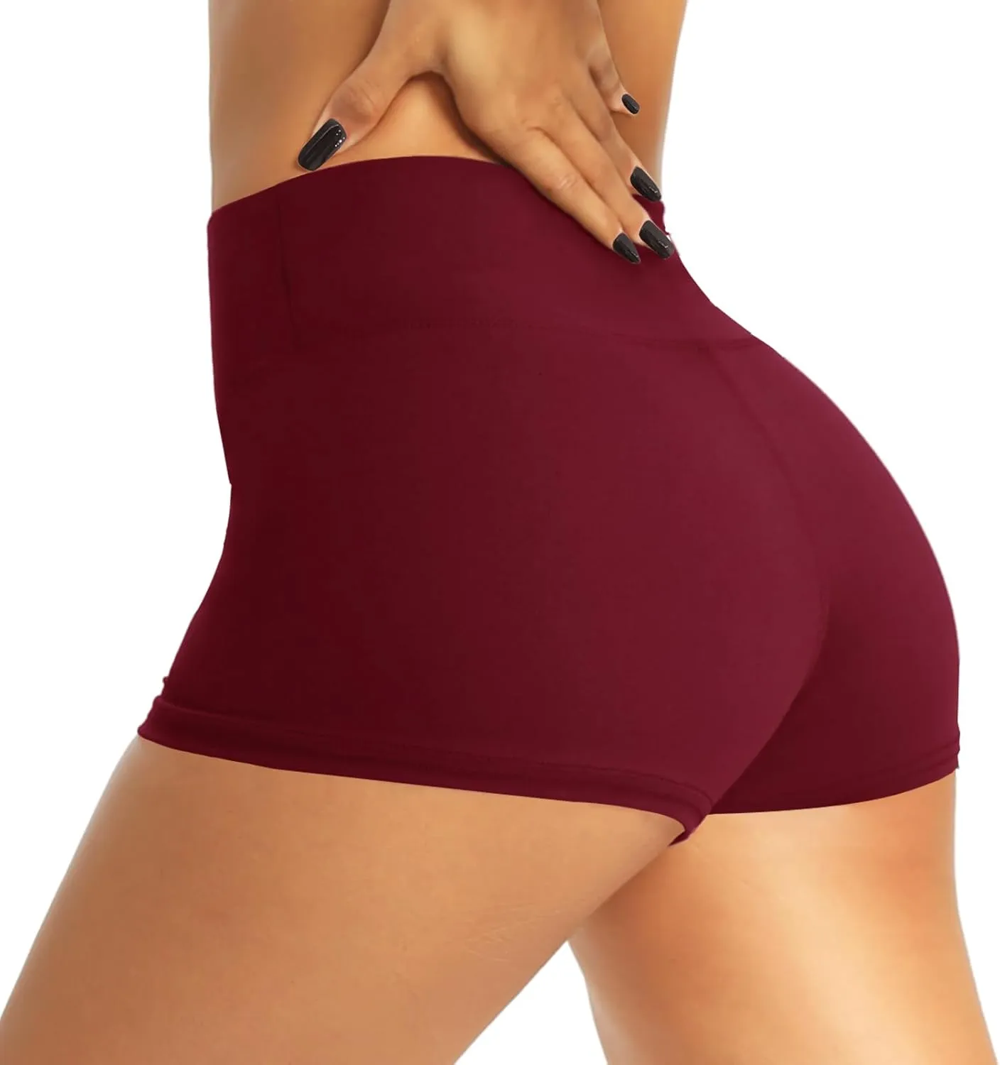 QGGQDD Workout Biker Shorts for Women - 3"/5"/8" High Waisted Tummy Control Spandex Booty Shorts for Gym Yoga Volleyball