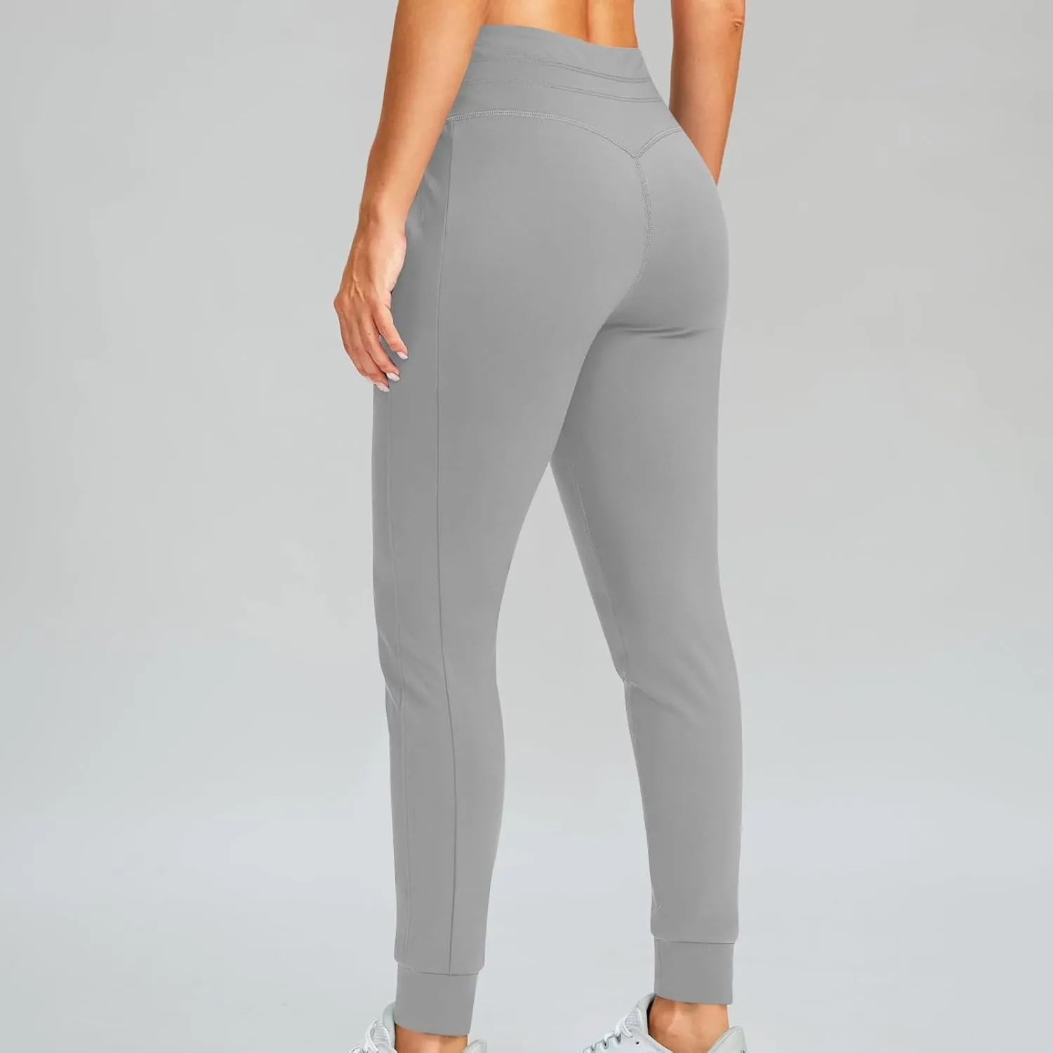 RKSTN Womens Fall Winter Yoga Pants Fleece Lined Leggings High Waist Drawstring Stretchy Sports Running Fitness Pant