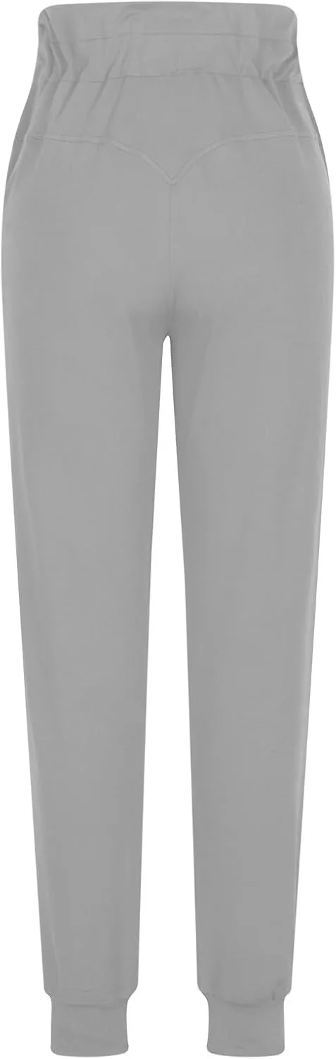 RKSTN Womens Fall Winter Yoga Pants Fleece Lined Leggings High Waist Drawstring Stretchy Sports Running Fitness Pant