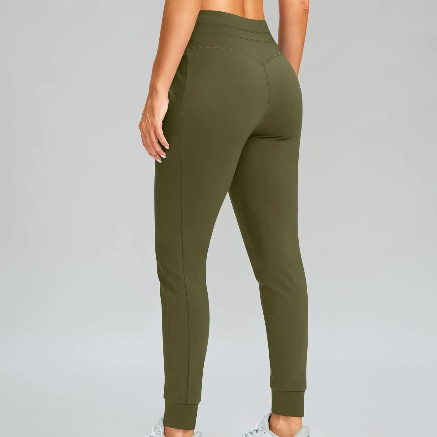RKSTN Womens Fall Winter Yoga Pants Fleece Lined Leggings High Waist Drawstring Stretchy Sports Running Fitness Pant