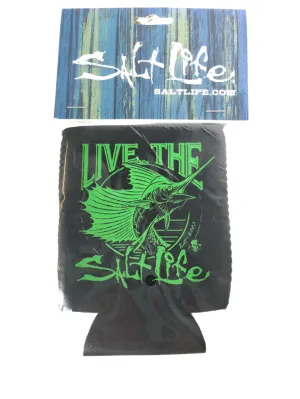 Salt Life Marlin Koozie Black