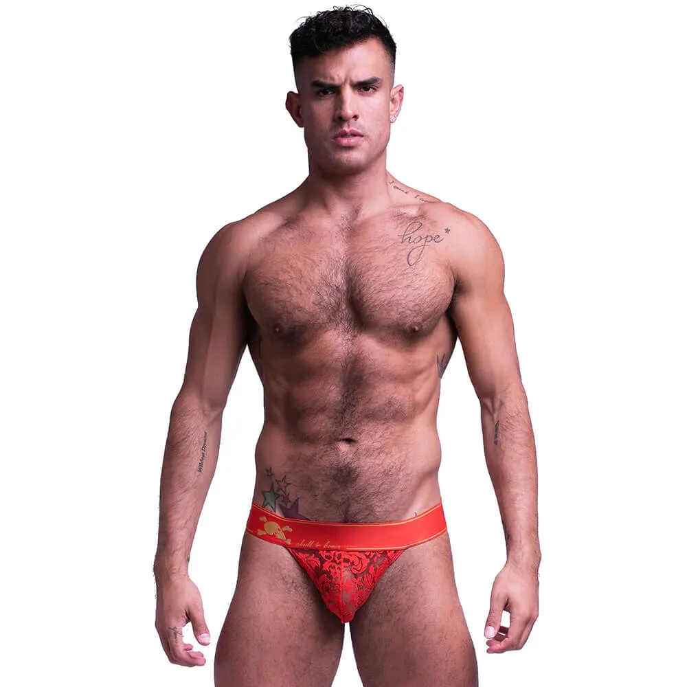 Skull & Bones Burnout Lace Jockstrap