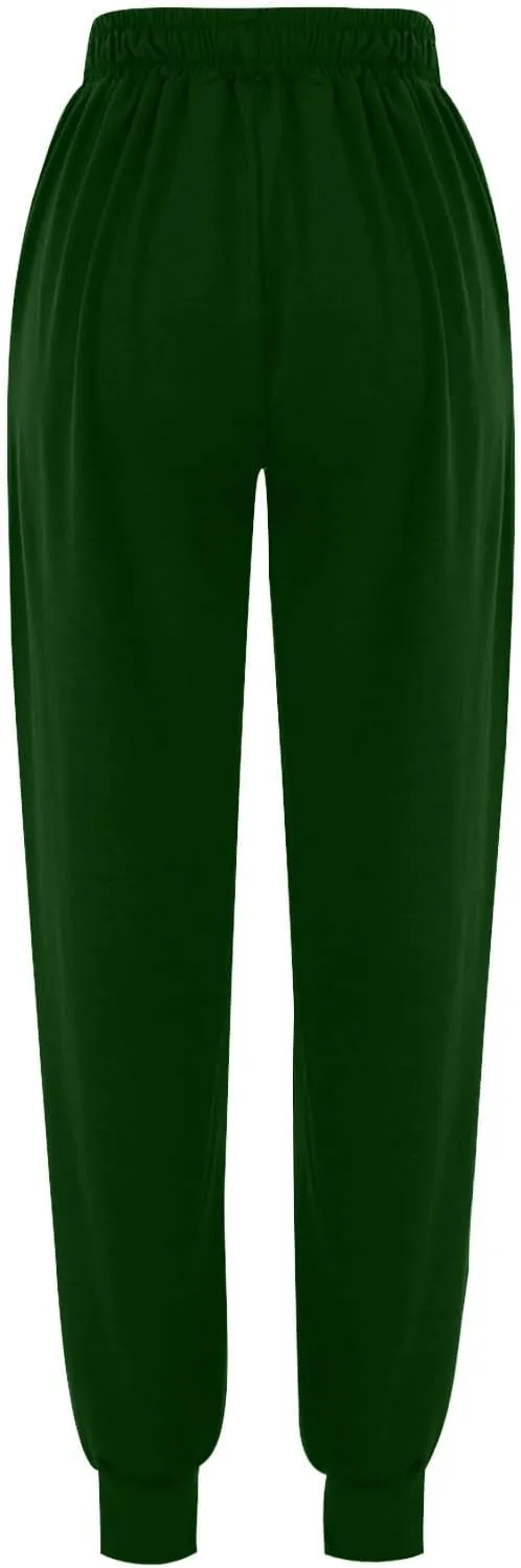 Sweatpants for Women with Pockets Stretch High Waist Jogger Sweat Pants Loose Fit Casual Lightweight Workout Trousers