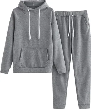 Sweatsuit for Women 2 Piece Long Sleeve Crewneck Oversized Loungewear Jogger Sweatsuit Sets Sets