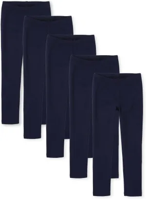 The Children's Place Girls Leggings,Tidal 5 Pack,L (10/12)