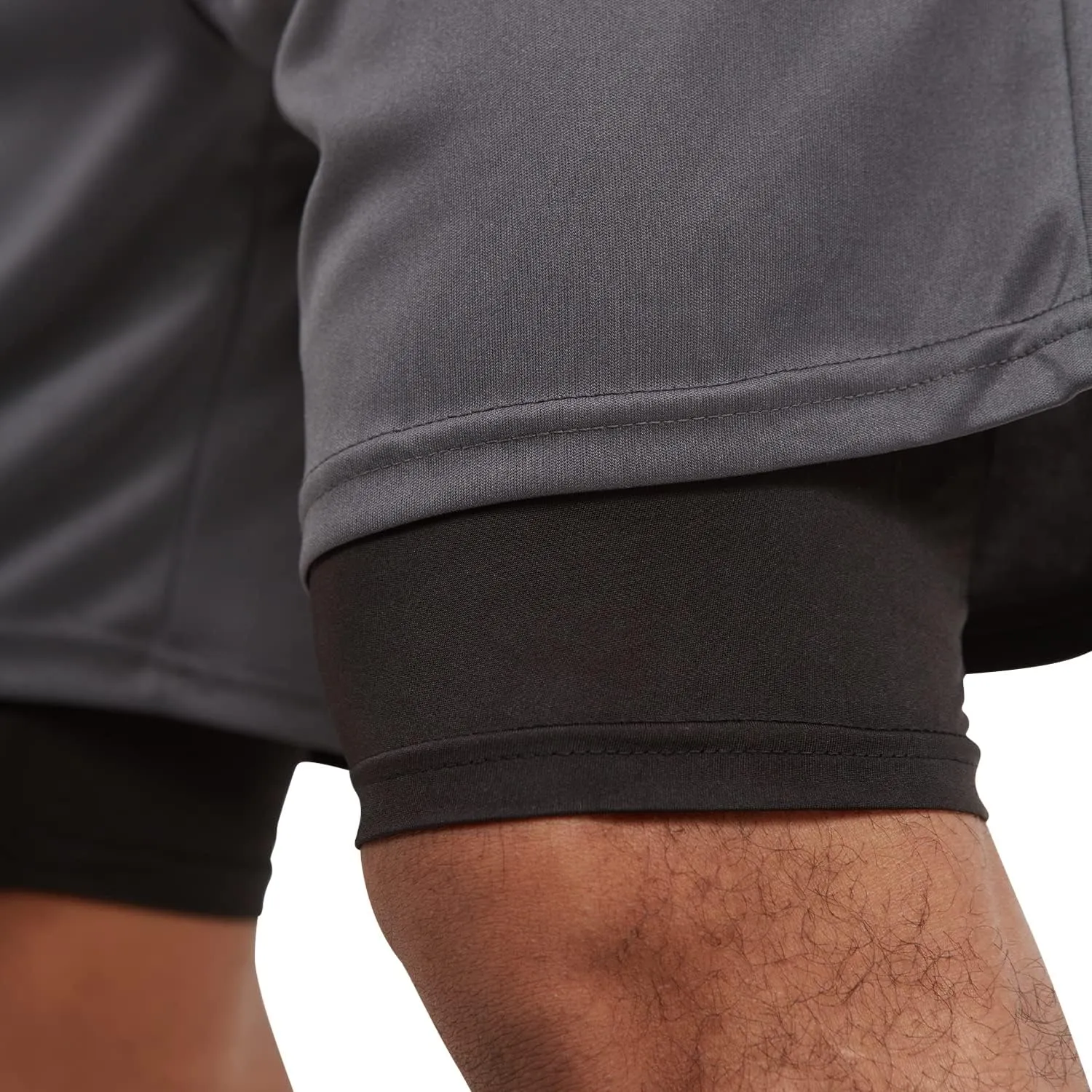 Ultra Performance 3 Pack Mens 2 in 1 Athletic Running Shorts 7 inch Inseam Workout Gym Compression Shorts for Men