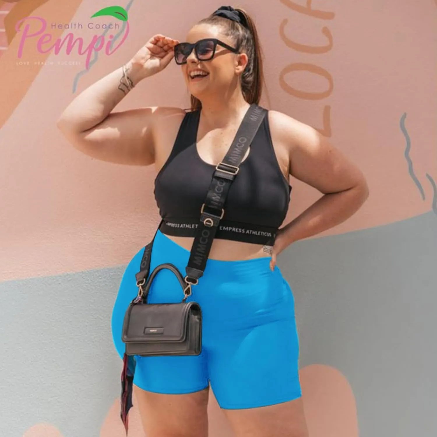 we fleece Plus Size 8" Biker Shorts with Pockets - High Waisted Spandex Yoga Shorts for Women, Workout Gym Cycling Athletic