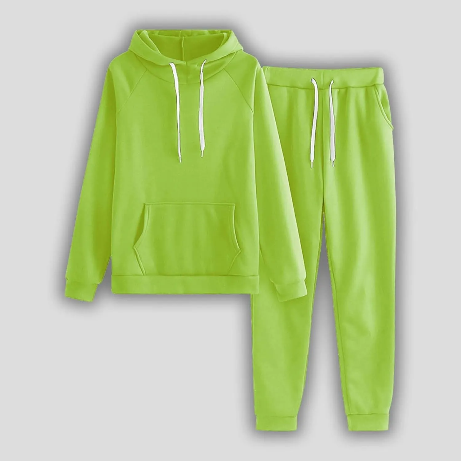 Women 2 Piece Outfits Long Sleeve Crewneck Althteic Fall Sweatshirt Wide Leg Sweatpant Sets
