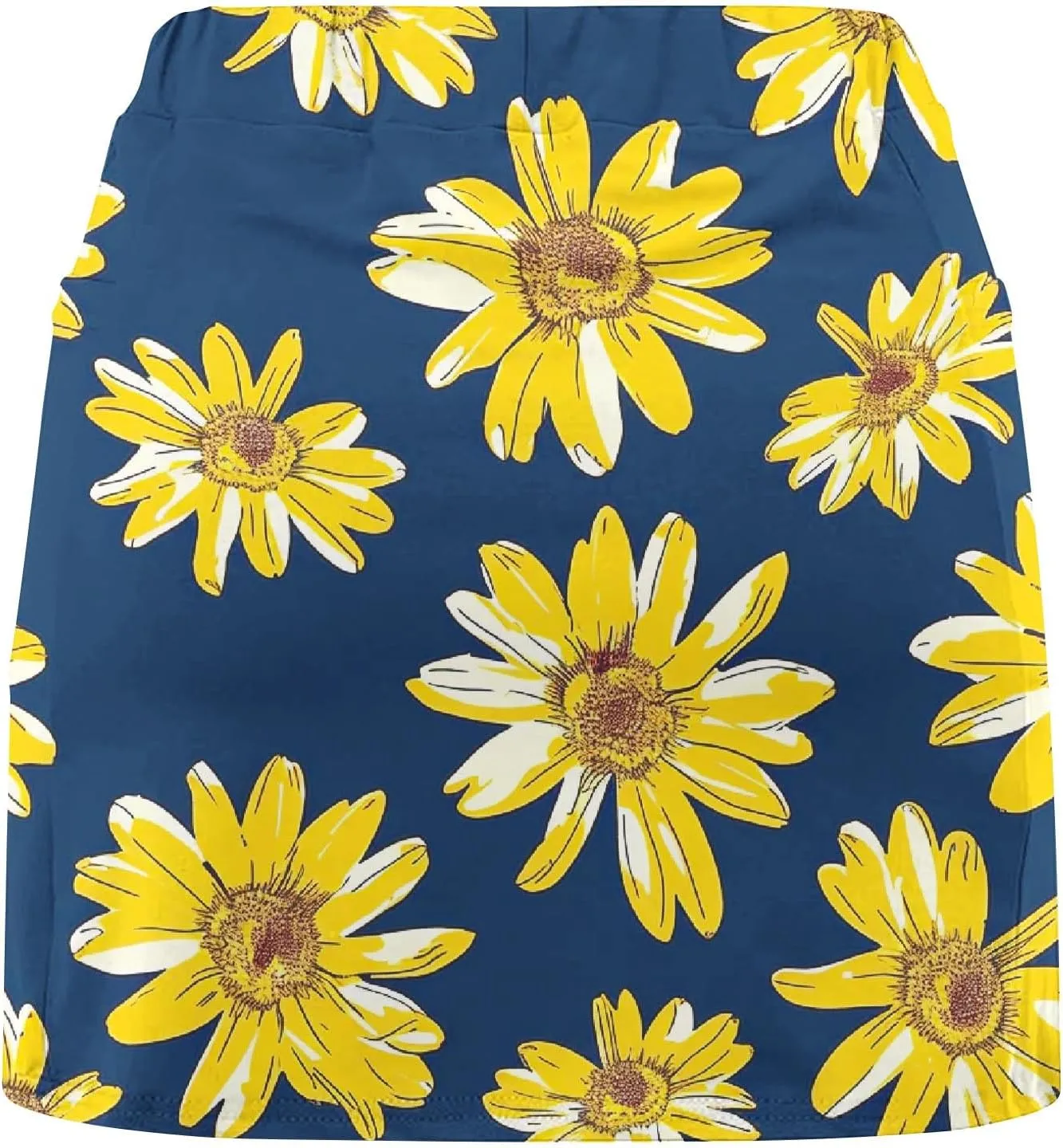 Women Athletic Shorts Trendy Summer Print High Waist Yoga Pant Tennis Skirt Built in Shorts Workout Lounge Golf Skirt